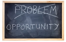 Problem is Opportunity Blackboard Concept